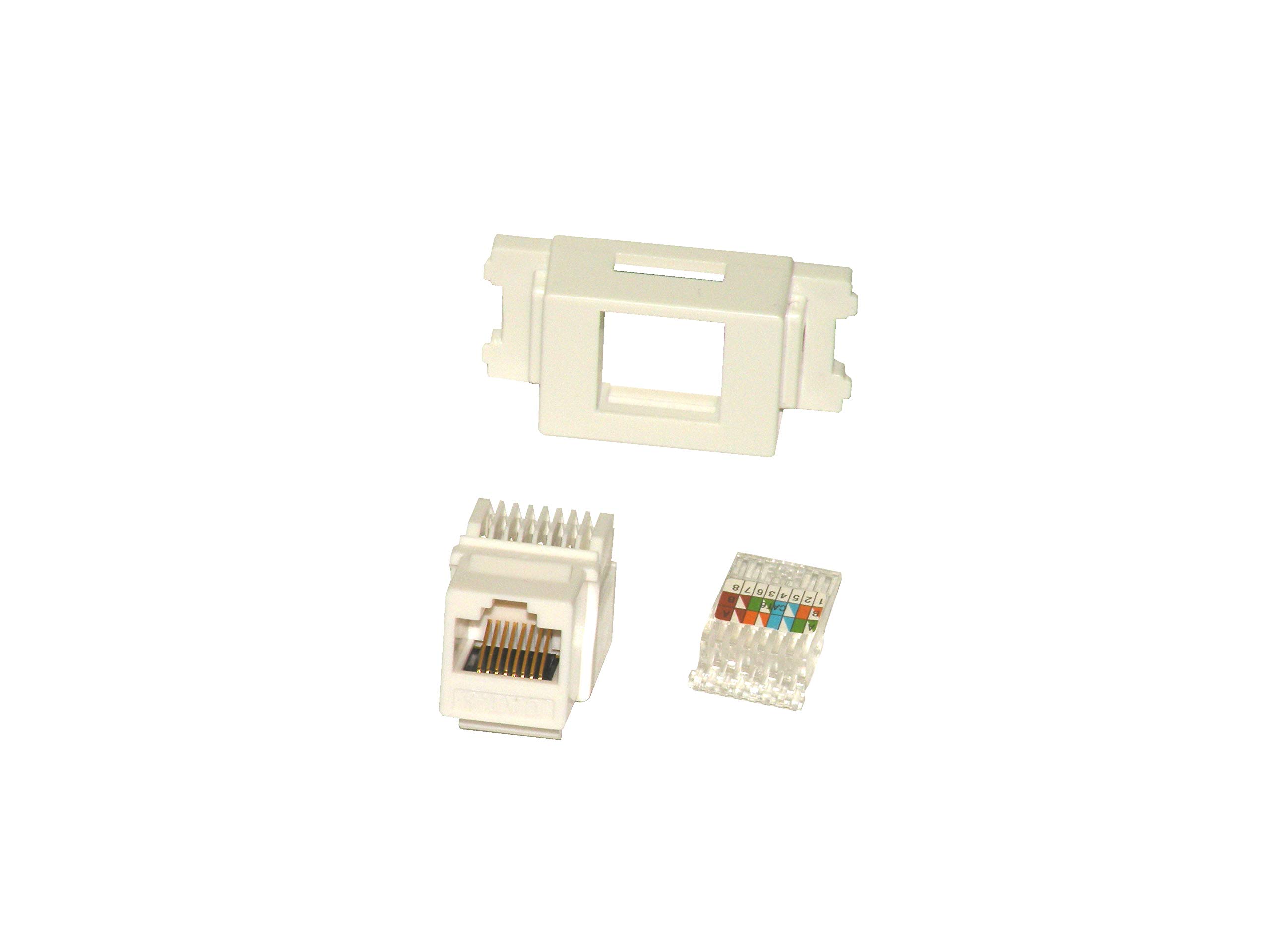 Amazon.co.jp: RJ-45 ジャックコネクター LANジャック モジュラー