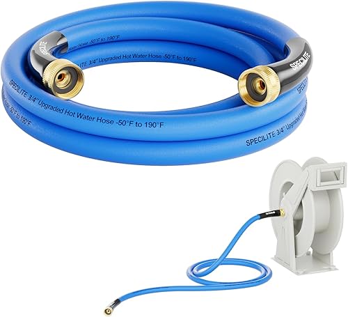 Miniatura 14 de SPECILITE Manguera de Agua para Jardín Caliente/Fría 150 pies x 3/4 pulgadas, -50℉ a 190℉, Resistente, Flexible, Resistencia a Explosión 605 Psi,