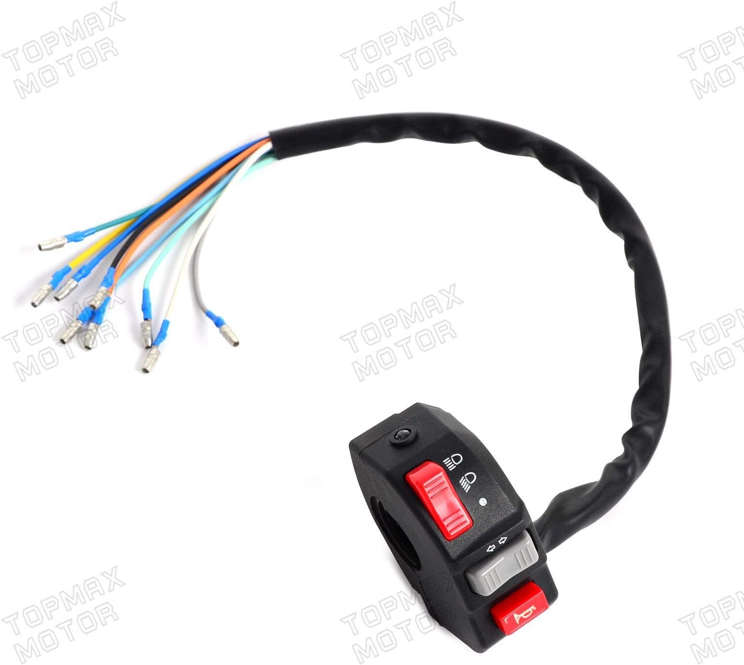 FidgetFidget Universal Motorcycle Lights Indicator Horn Handlebar Switch Gear ATV,Motocross