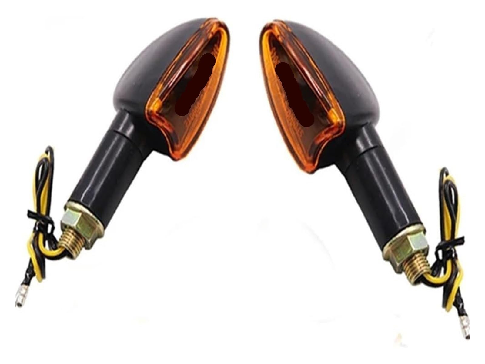 Indicatore di direzione Moto Moto Indicatori di Direzione Luci Lampada Frecce 12V 10mm Indicatore(2 PCS-Long)