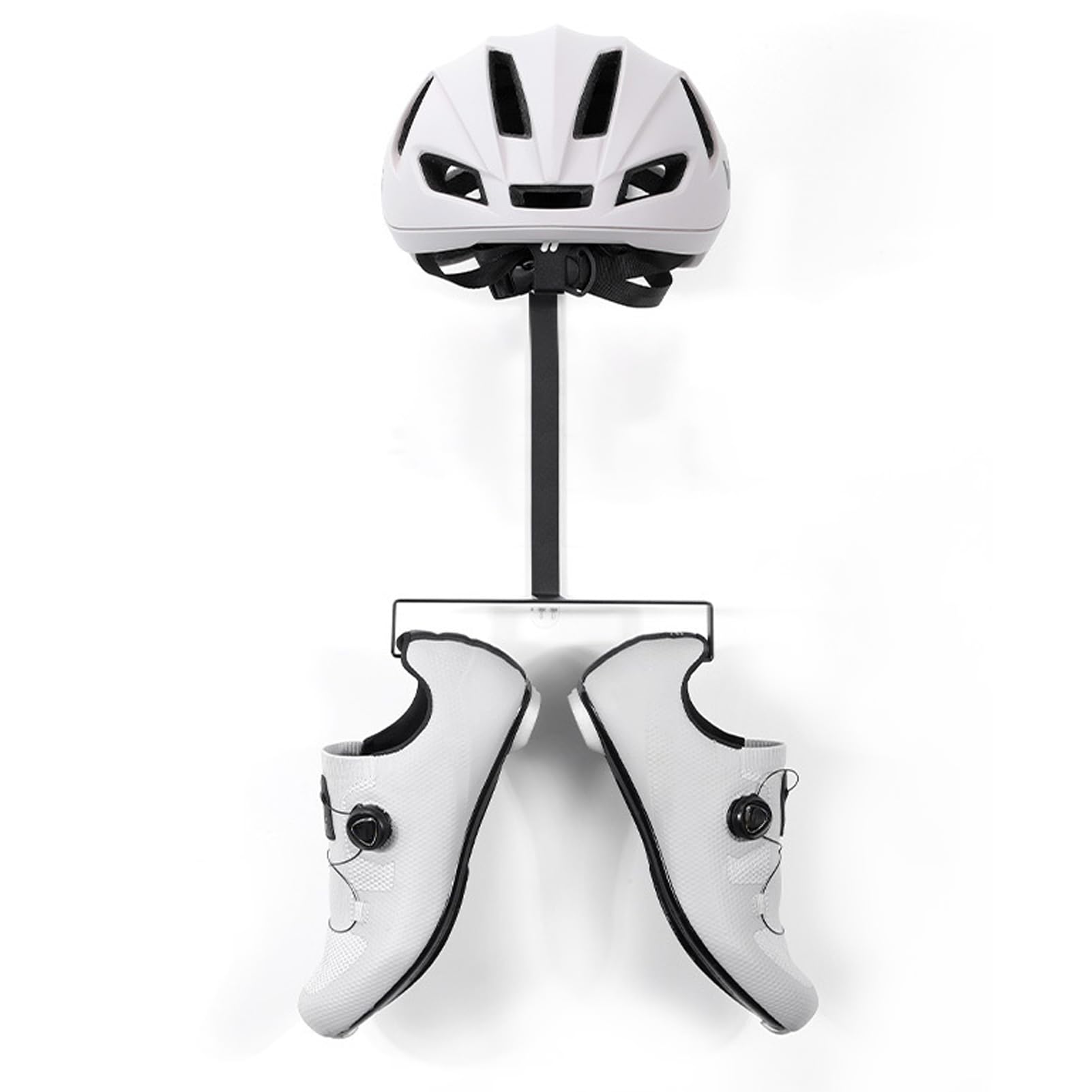 Natudeco Bike Equipment Rack Wall Mount Display Holder Bike Helmet Hanging Stand Motorcycle Accessories Organizer Shoes Hats Helmet Shelf