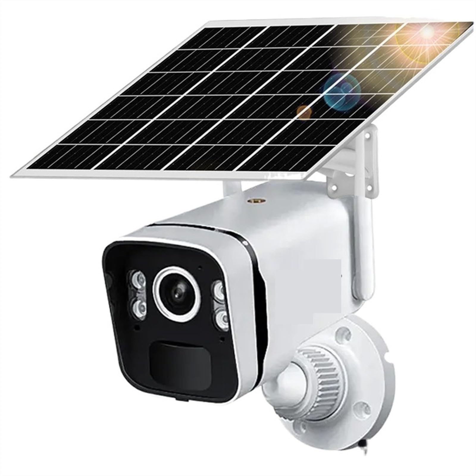 Telecamera di Sorveglianza, Telecamera IP solare Cloud da 5 MP PIR Rilevamento umano Sorveglianza di sicurezza esterna Telecamere CCTV con batteria integrata