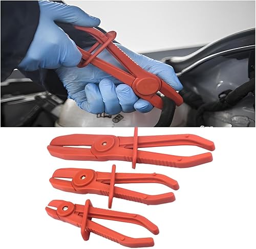 Paquete de 3 alicates de abrazadera de manguera, kit de alicates de plástico para mangueras de combustible, juego de abrazaderas de línea de