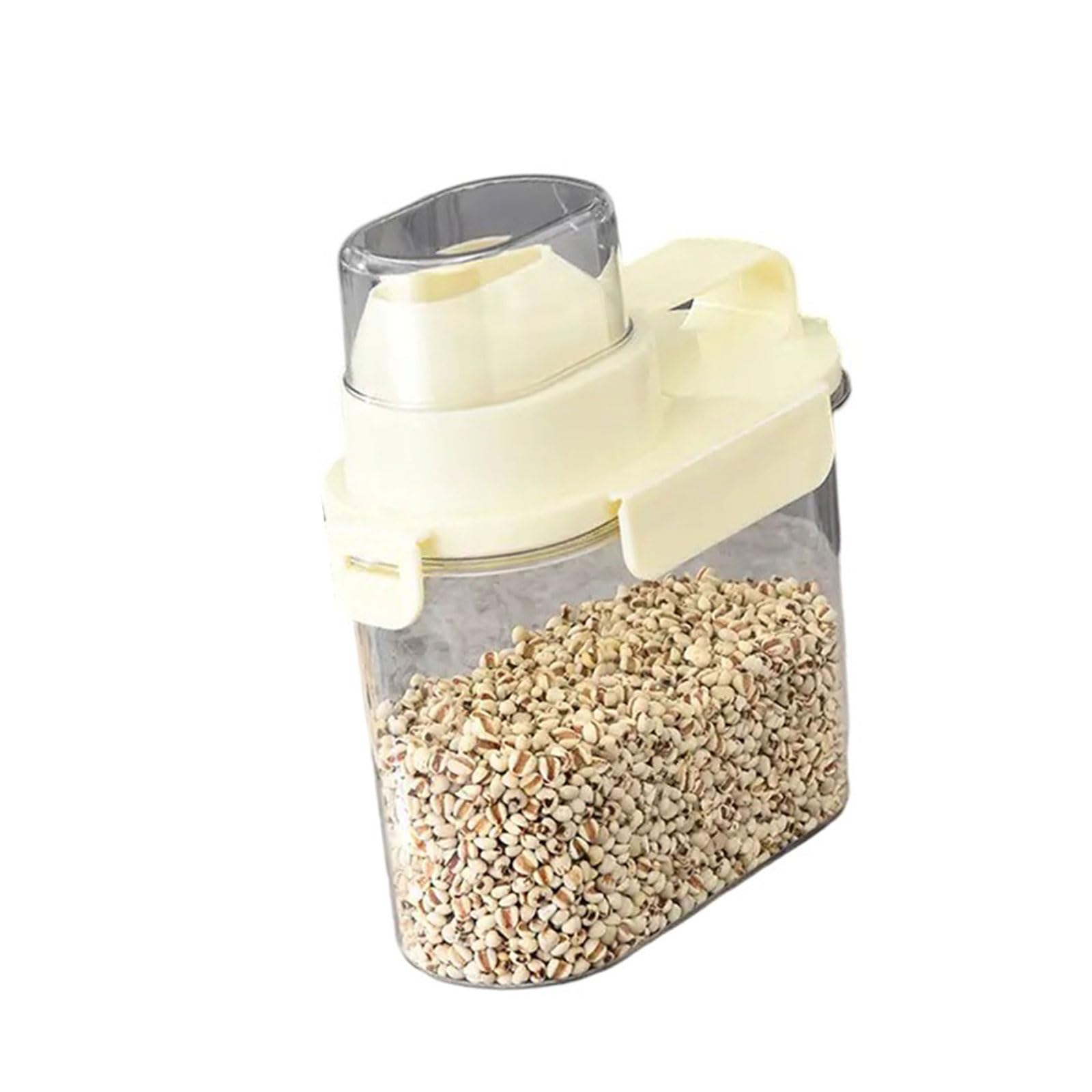 Hsioluted Sturdy Food Storage Unit Grains Jar Dry Food Dispenser Seal Containers for Kitchen Pantries or Travel Use Travel Snacks Holder