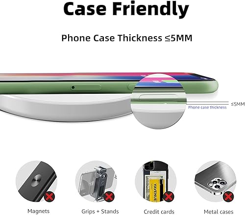 Miniatura 6 de Cargador inalámbrico, almohadilla de carga rápida HYDGYC de 15 W, compatible con iPhone 16 15 14 13 Pro XS 8 Series para S23 S22 S21 S20 S10 Note
