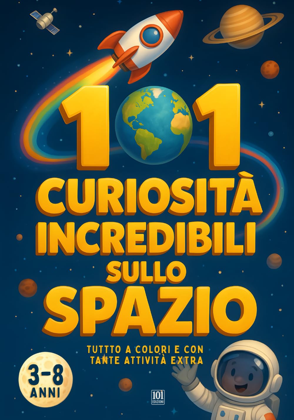 101 Curiosità Incredibili sullo Spazio (a colori): tanti Fatti sull’Universo e Attività Divertenti per Bambini dai 3 agli 8 Anni