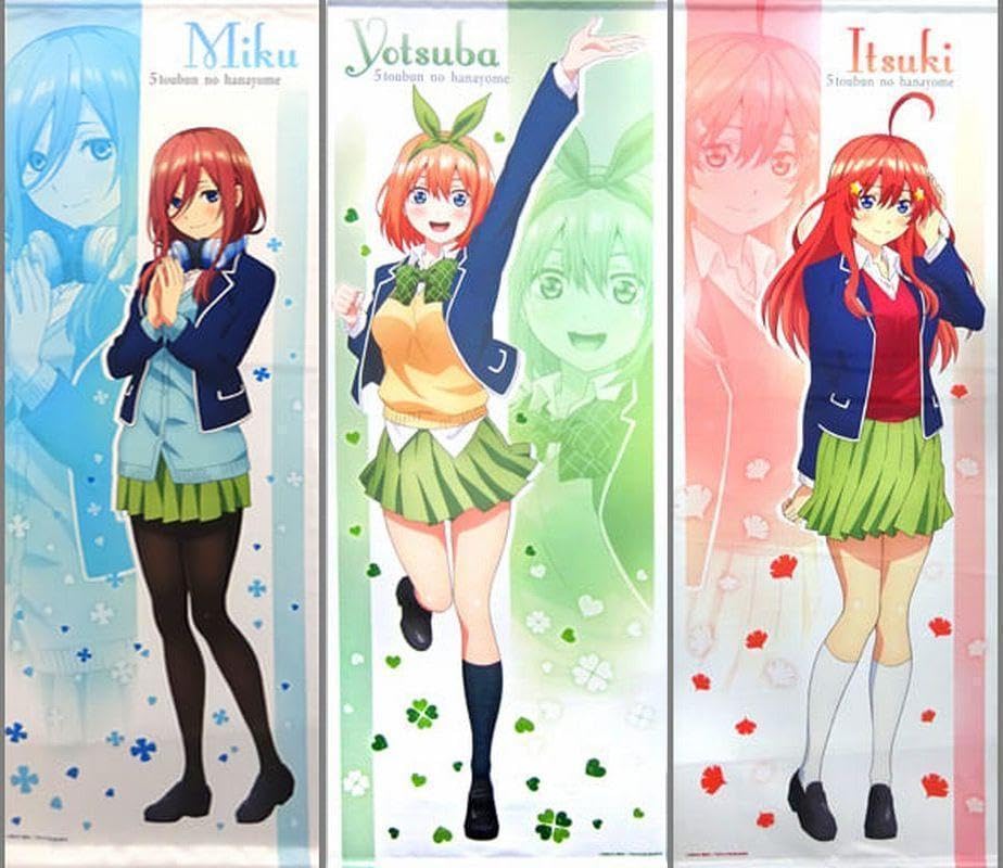 Amazon.co.jp: 「五等分の花嫁 」中野三玖、四葉、五月 等身大  