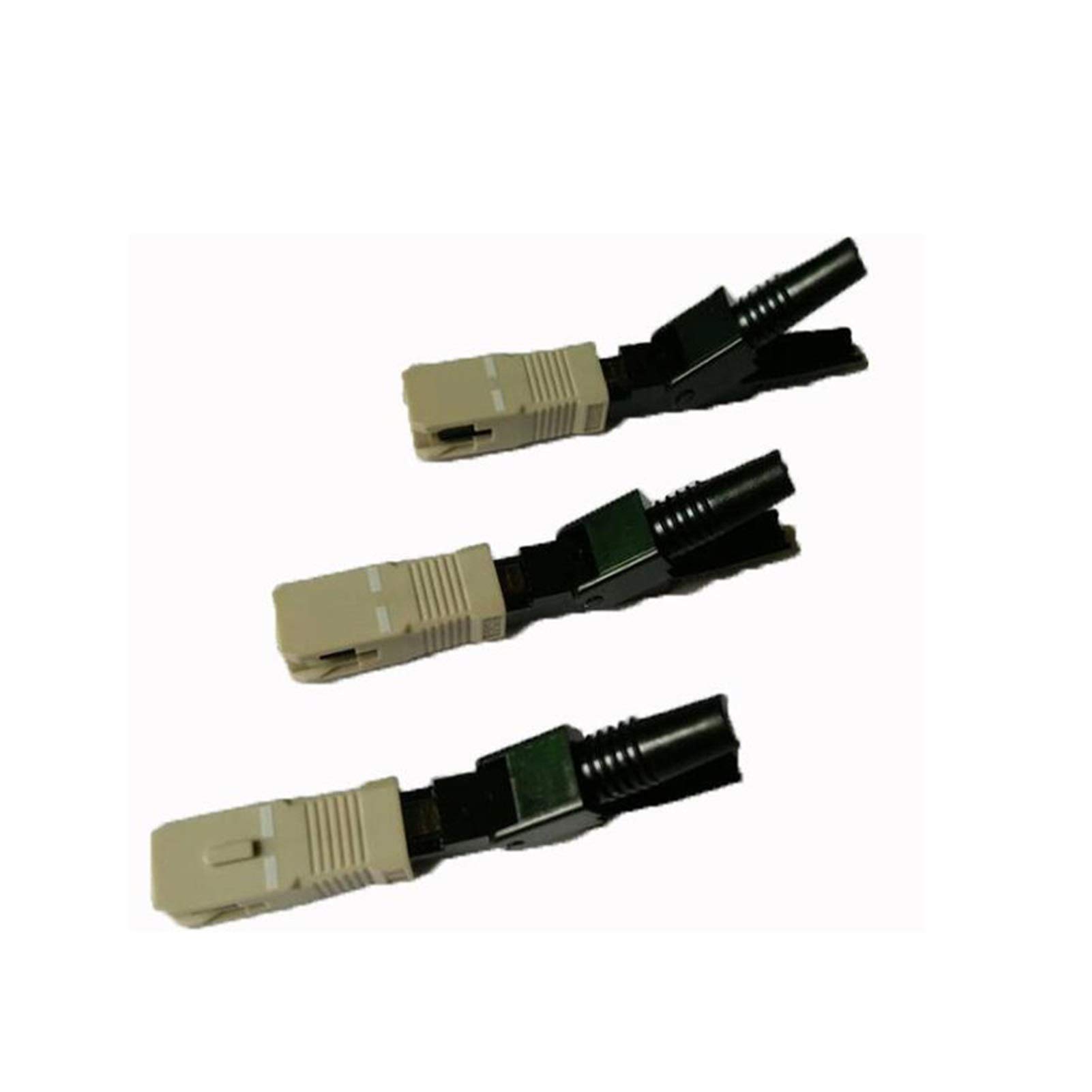 Xiaohu Adaptateur de convertisseur à Fibre Optique 100pcs FTTH SC UPC Multimode Fibre SC Connecteur Rapide SC FTTH Fibre Rapide connecteur SC connecteur