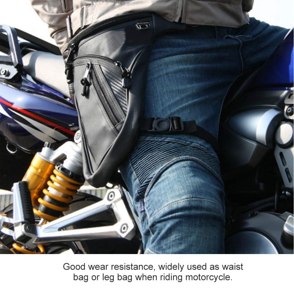 Sacca da gamba per moto, Sacca da gamba per moto alla moda da uomo Resistente borsa da gamba a goccia impermeabile Marsupio da equitazione per uomo Viaggi Escursionismo Arrampicata Ciclismo Sport all'