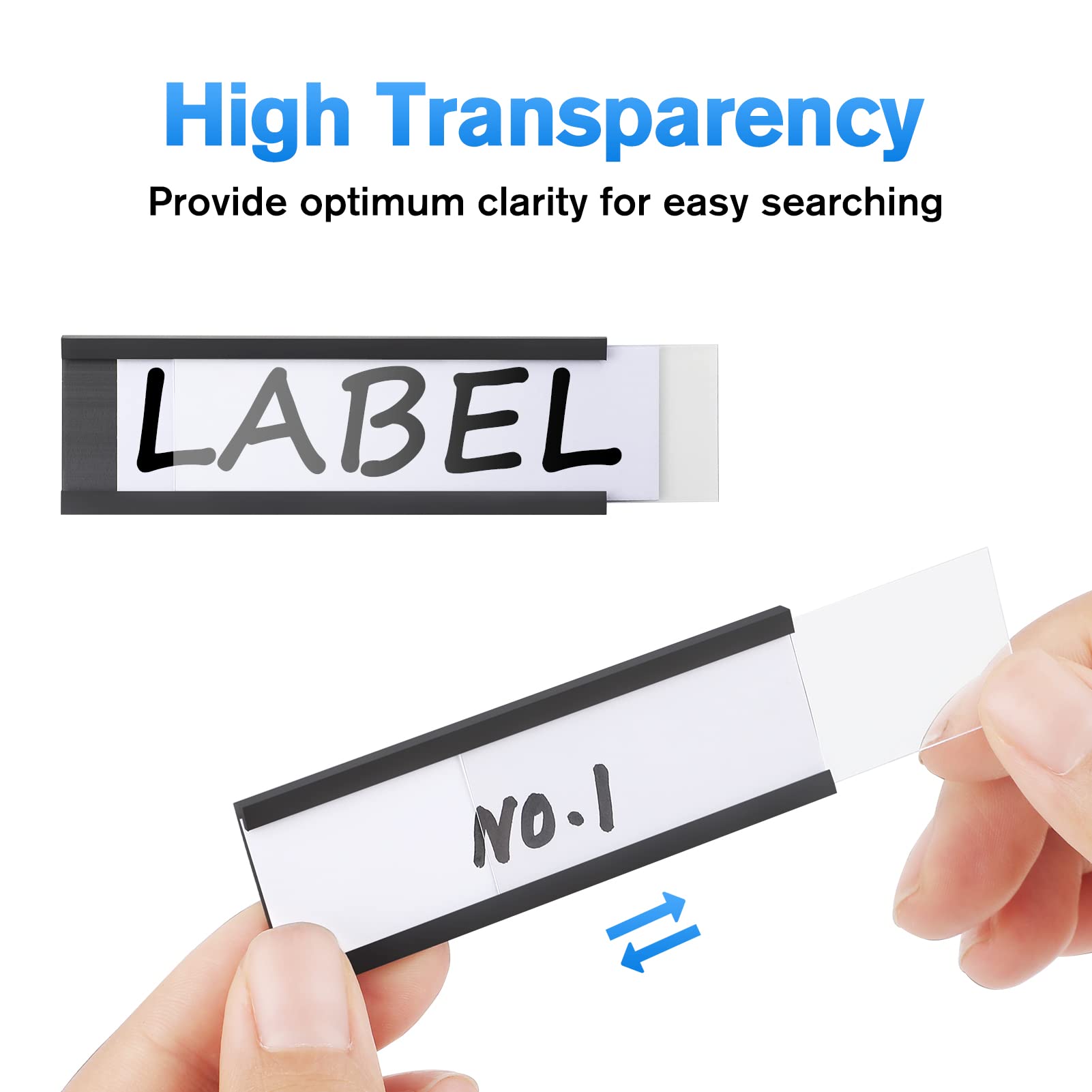 Reusable Locker Channel Labels Snapklik.com : C Channel Magentic Label Holders 1x3, 30 Pack Magnetic ...