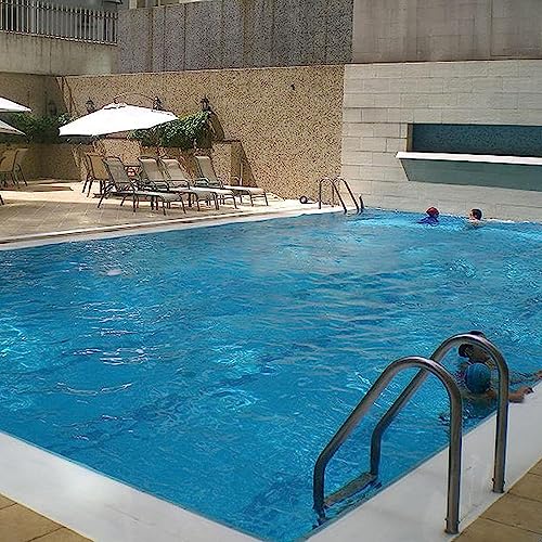 Escalera para piscina de 2 peldaños en acero inoxidable miniatura 3