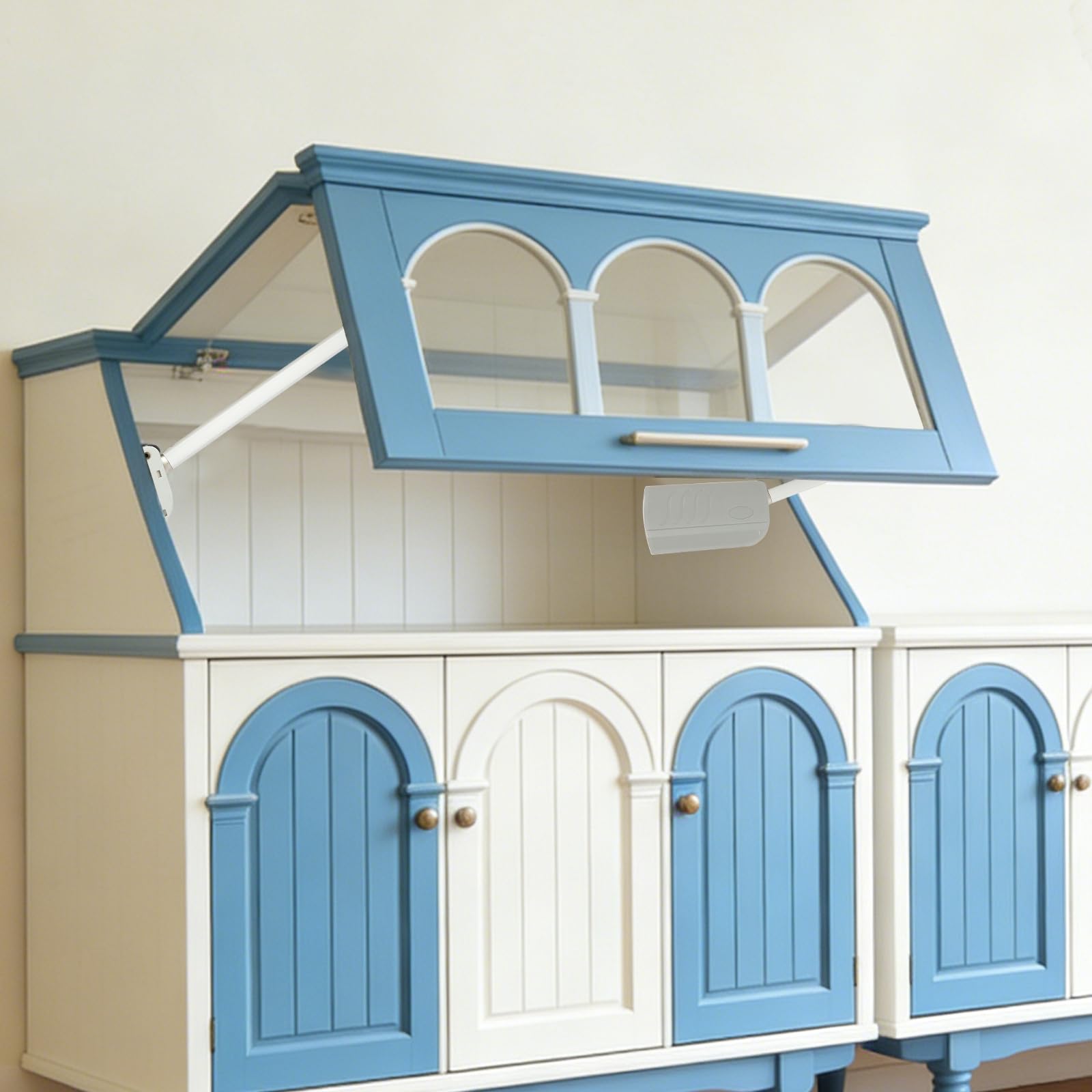 Lot de 2 supports de levage inversés pour porte d'armoire - Amortissement