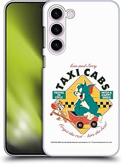Head Case Designs Officially Licensed Tom and Jerry Taxi Cabs Retro Hard Back Case Compatible with Samsung Galaxy S23+ 5G