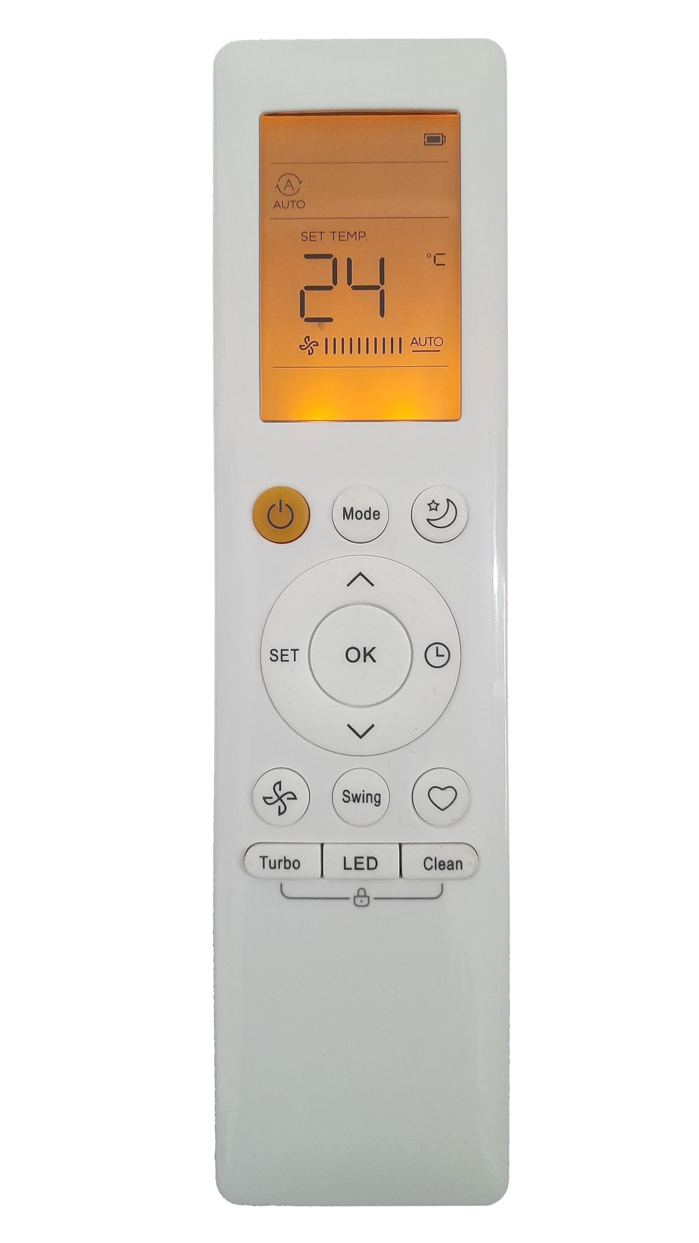 LipiWorld® 265 AC Remote Control with Display Light (Old Exactly Same Will Only Work) Compatible for Midea AC Remote with Backlight-picture-18