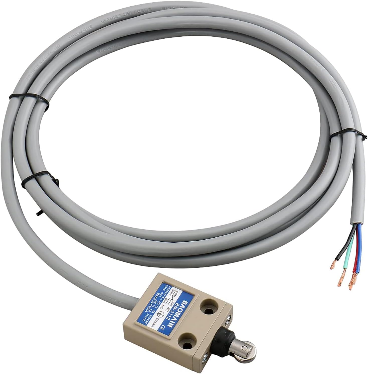 Baomain Limit Switch TZ-3112 Sealed Roller Plunger Momentary 1NO 1NC SPDT IP67 Waterproof