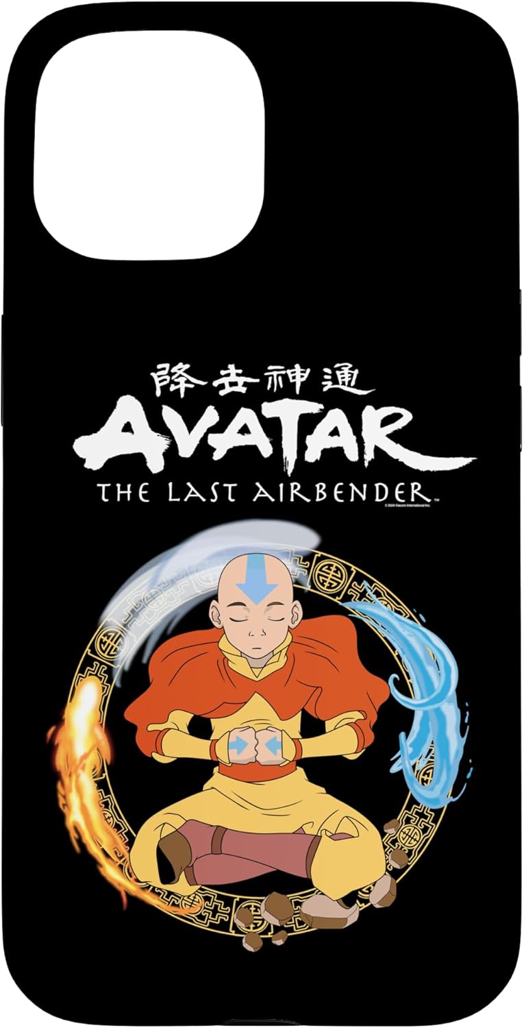 Avatar Aang Bending Air Earth Fire Water Meditation Pose Case for iPhone 13