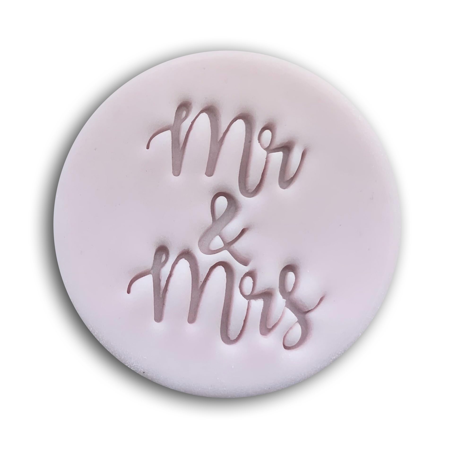 Mr and Mrs Cookie Stamp Fondant Embosser Icing Frosting Biscuit Stamp Wedding Cake