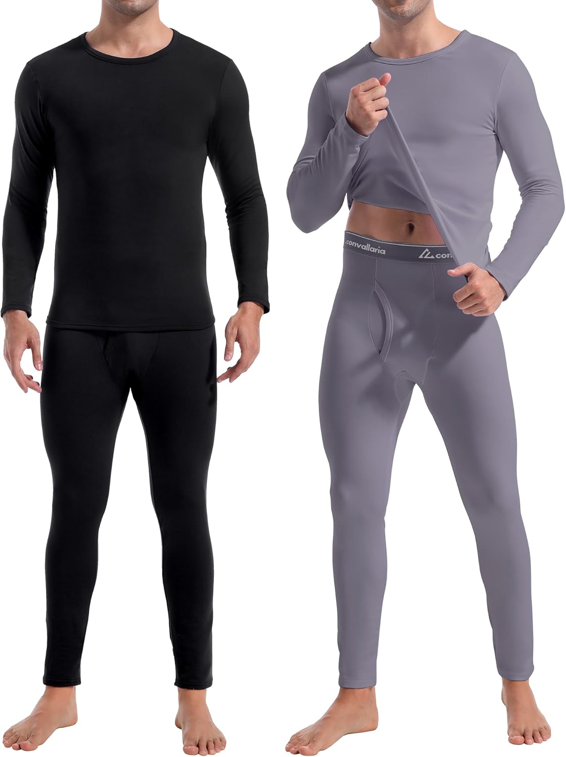 Men’s Fleece-Lined Thermal Underwear Set, 2-Pack (2XS-6XL) Men’s Fleece-Lined Thermal Underwear Set, 2-Pack (2XS-6XL)