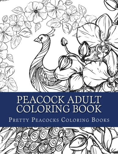 Amazon.com: Peacock Adult Coloring Book: Large Print Peacock Designs ...