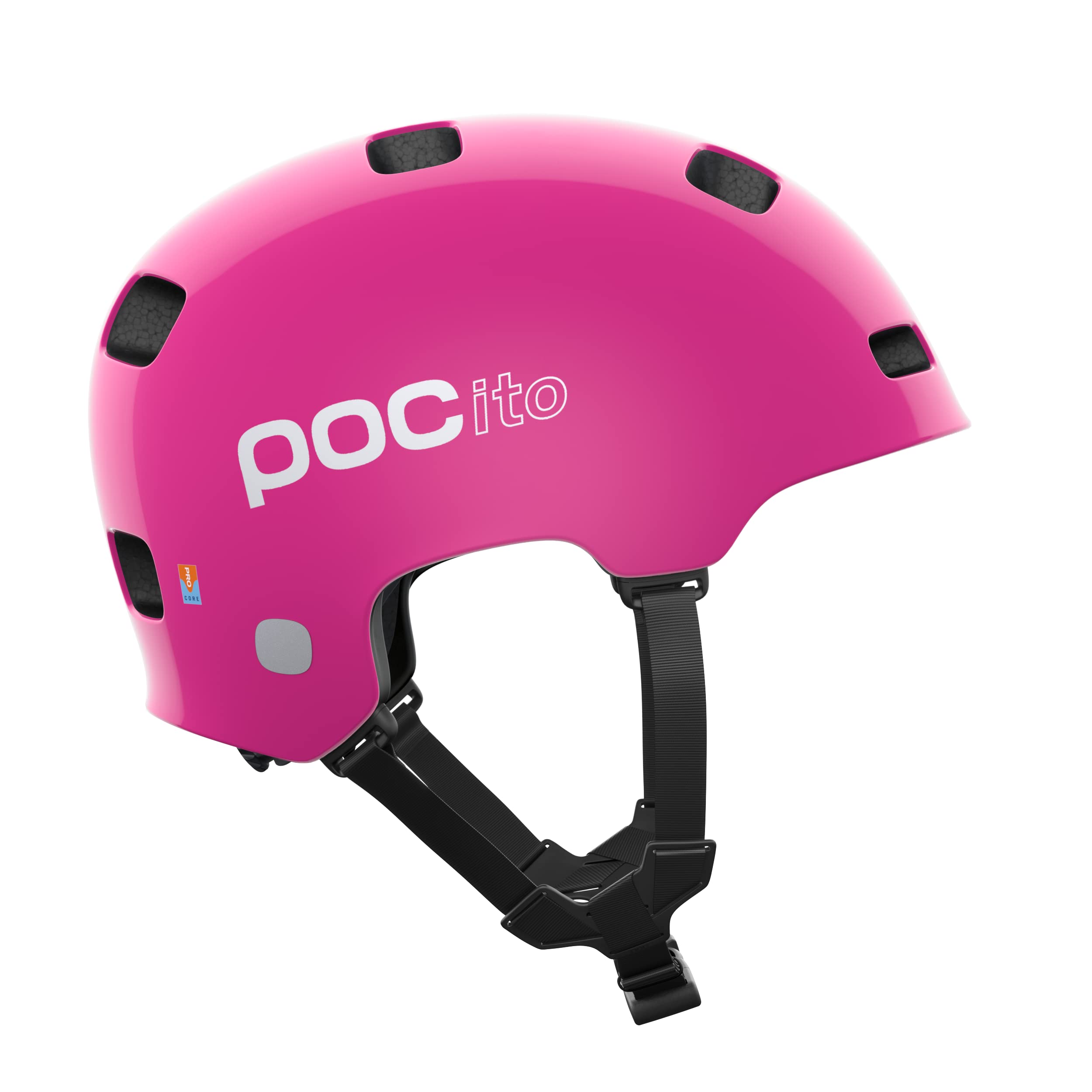 POC POCito Crane MIPS – Casque vélo Enfant avec MIPS Evolve, Coque PC résistante, Couleurs fluorescentes et détails réfléchissants pour sécurité en Ville et Loisirs