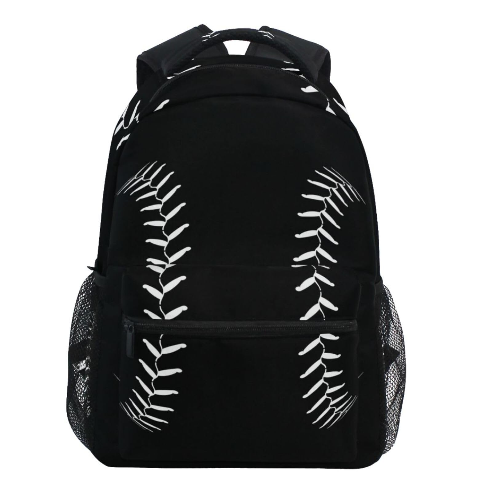 Oarencol Fashion Baseball Sport Softball American Cool Backpacks School Book Travel College Shoulder Bag for Women Girls Men Boys