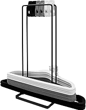 Organisateur de Stockage de Cintre Empileur de Cintres en Métal 40cm de Haut Amovible Support Cintre de Rangement Gain de Place pour Placard à Linge Buanderie