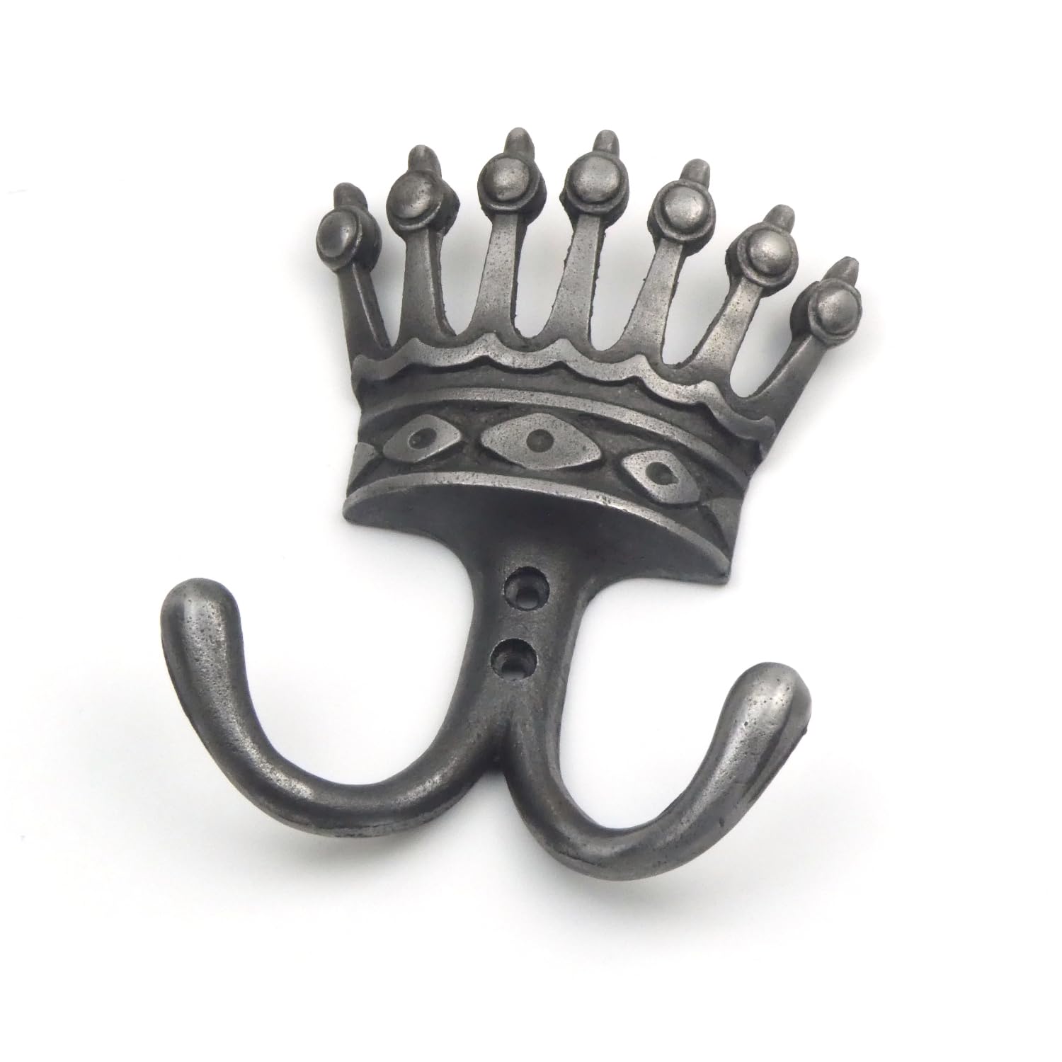 OakcraftsAntique Cast Iron Vintage Style Royal Crown Twin Coat Hook100mm X 135mm from B&Q