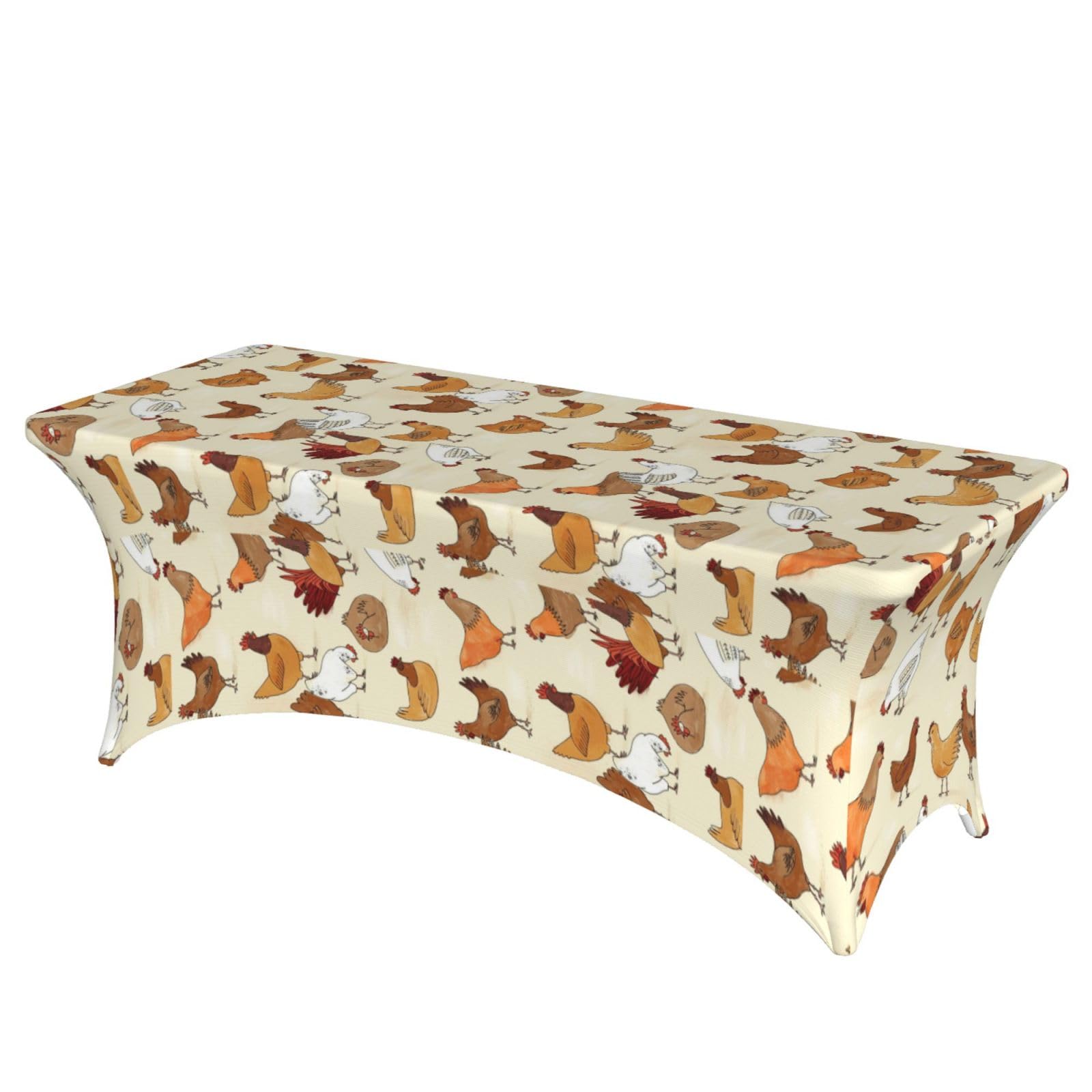 ERCgad Chicken Pattern Print Rectangular Tablecloth Dining Banquet Party Events Home Celebration Table Cover