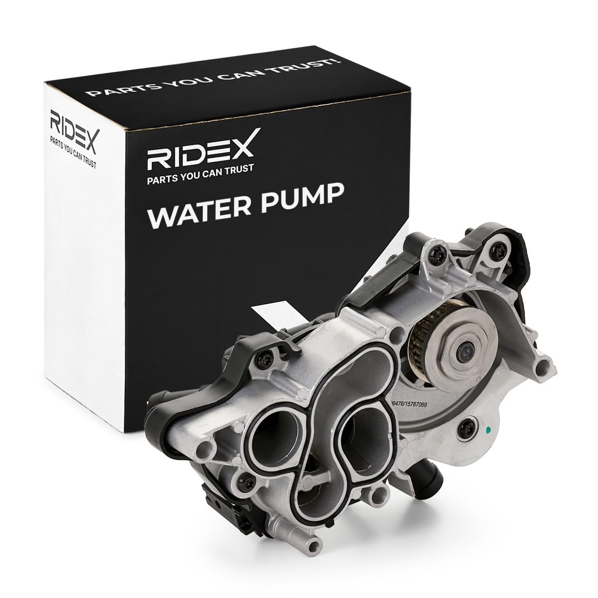 RIDEX 1260W0389 Pompa acqua meccanico con regolatore refrigerante con foro per sensore Termostato montato in pompa acqua Compatibilità con VW Polo Hatchback 6R1, 6C1