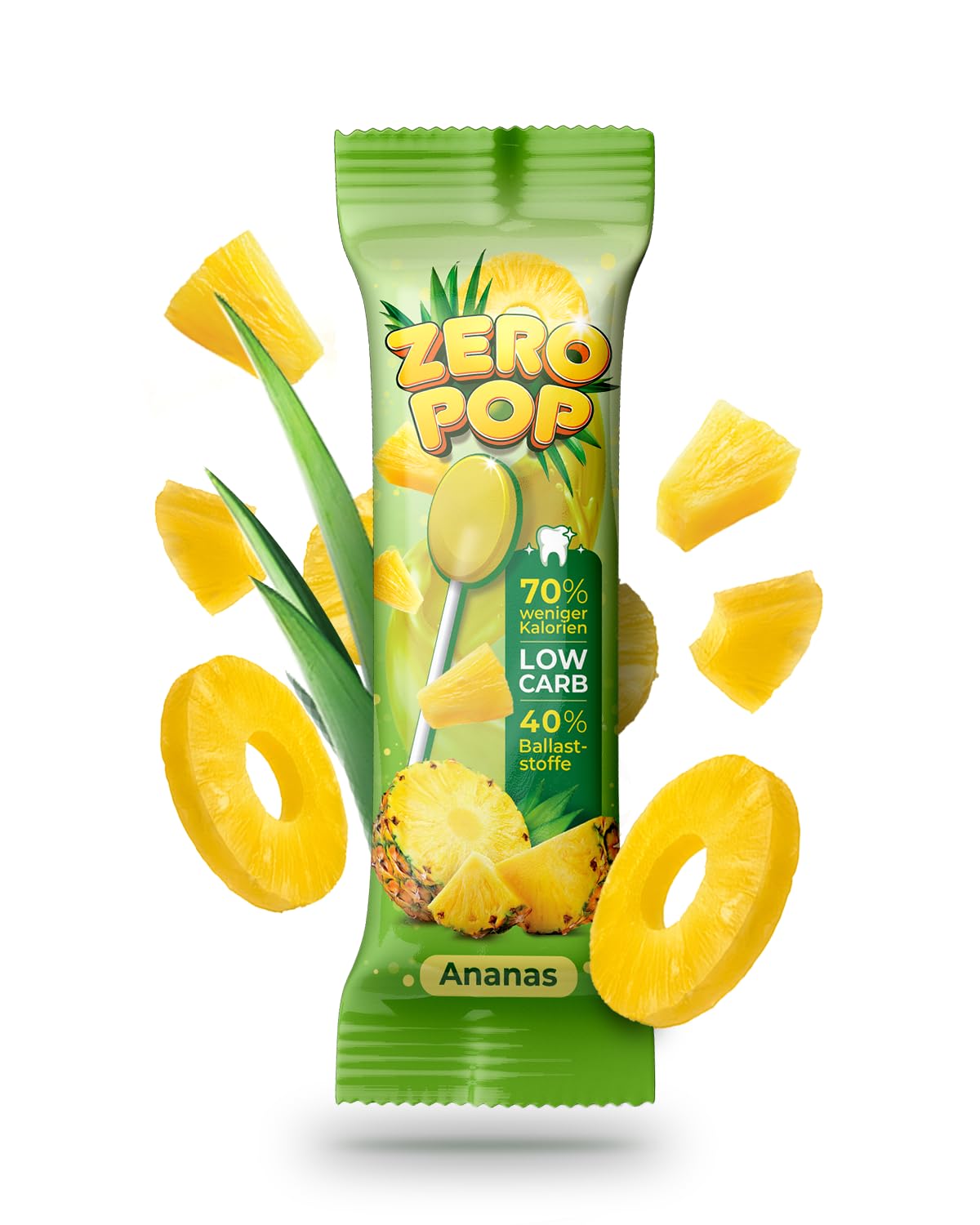 haben vape kalorien ZERO POP ANANAS - zuckerfrei & vegan - Low Carb & mit Ballaststoffen - 70%  weniger Kalorien