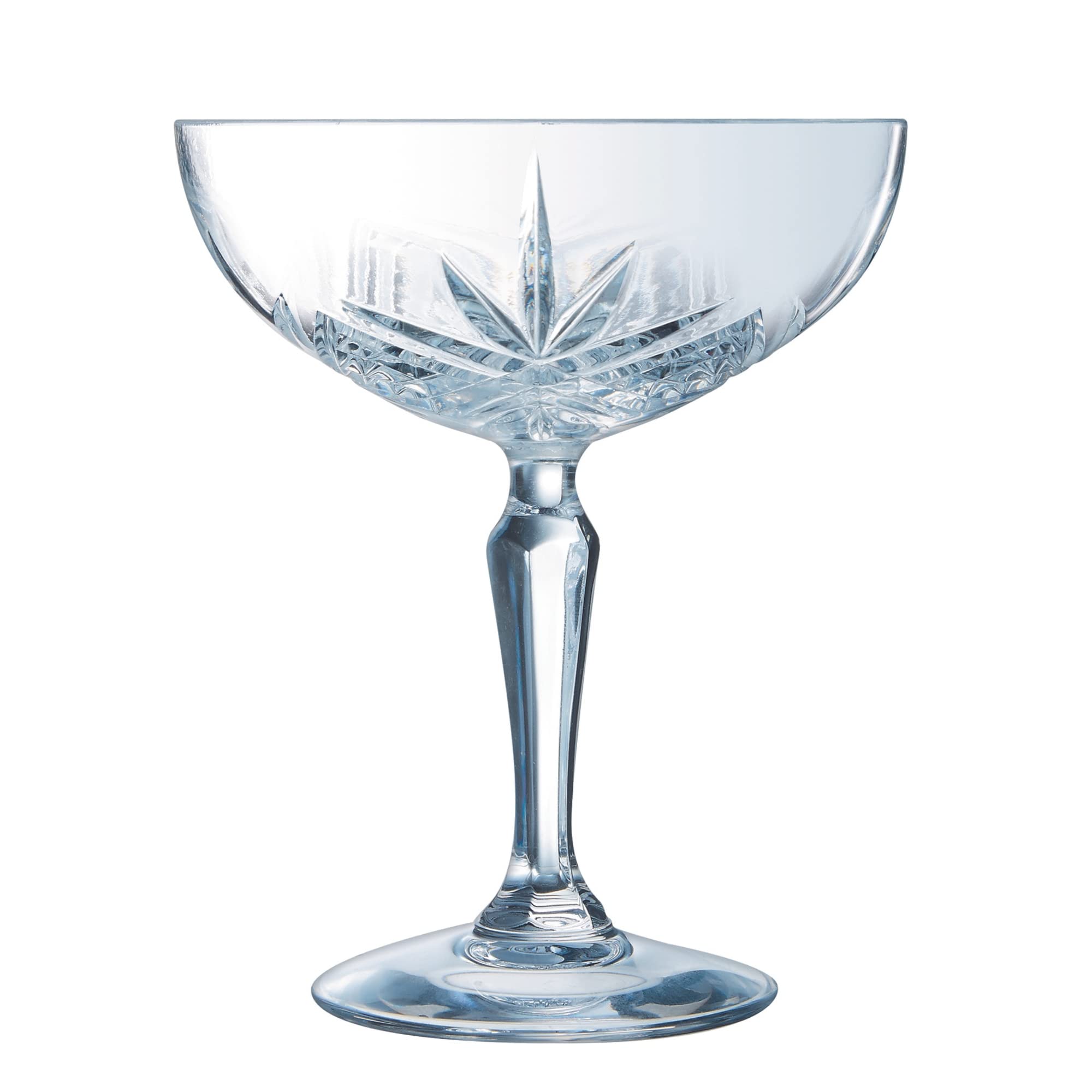 Broadway Coupe/Saucer 25cl - 8 3/4oz, Pack of 12 by Arcoroc – 25cl, 250.0 milliliters, Glass, Transparent, Pack of 12