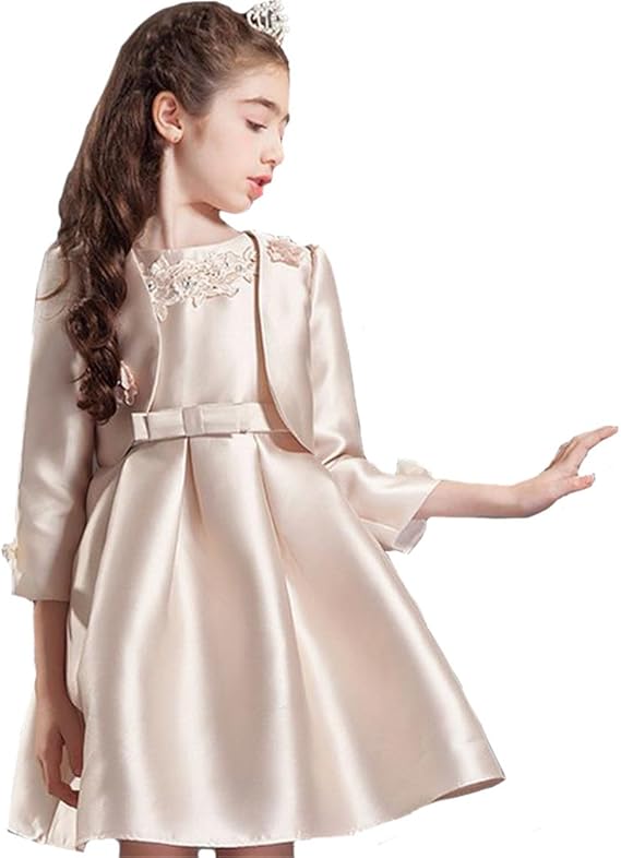 Amazon Honey Baby 子供ドレス 女の子ワンピース プリンセス フォーマルボレロ ノースリーブ チュール ワンピース 2点セット 誕生日 パーティー 七五三 発表会 結婚式 演奏会卒業式 フォーマル 通販