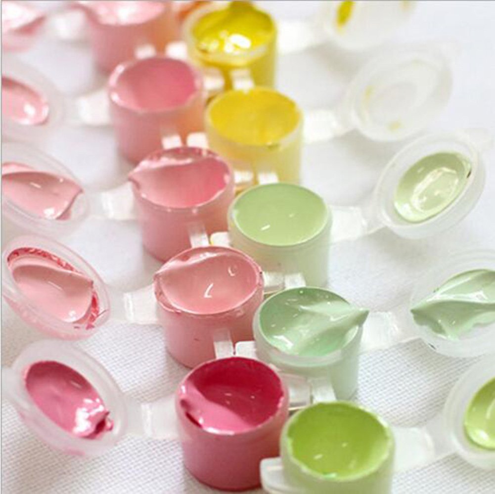 DIY Malen Nach Zahlen Set – 3 Bilder (z.B. Lila Liebe, Herz, Bäume) Für Erwachsene & Kinder