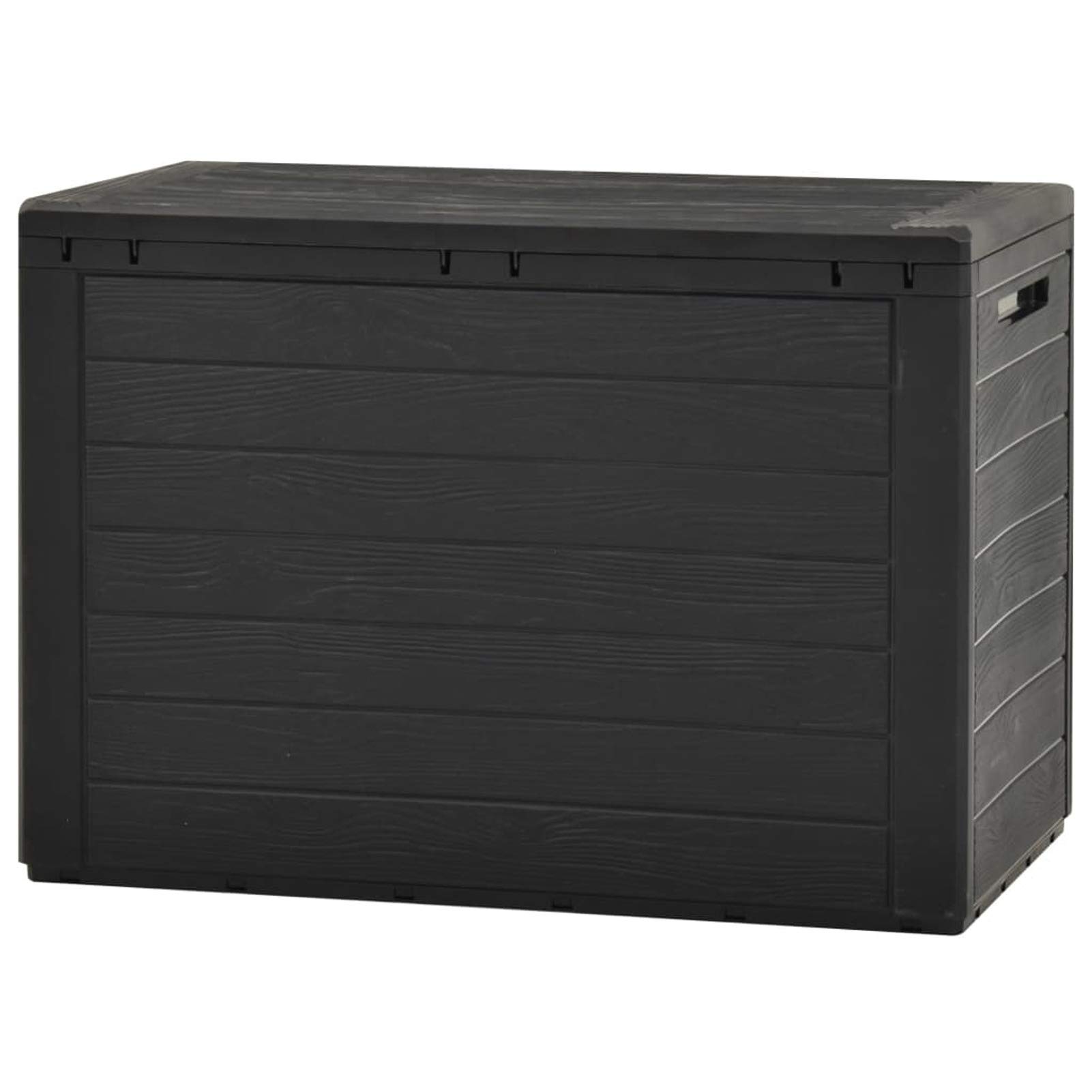 Festnight Auflagenbox Wasserdicht Sitzbank mit Stauraum Aufbewahrungsbox Auflagenbox Kissenbox Gartenbox Anthrazit 78x44x55 cm Garten