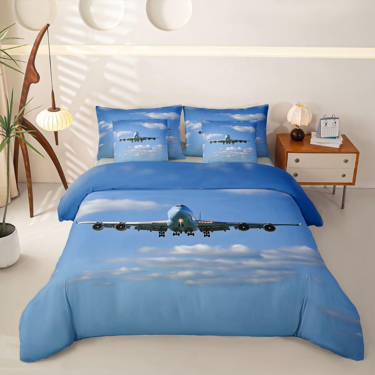 Homewish Flugzeug Bettwäsche 7teilig 200x200