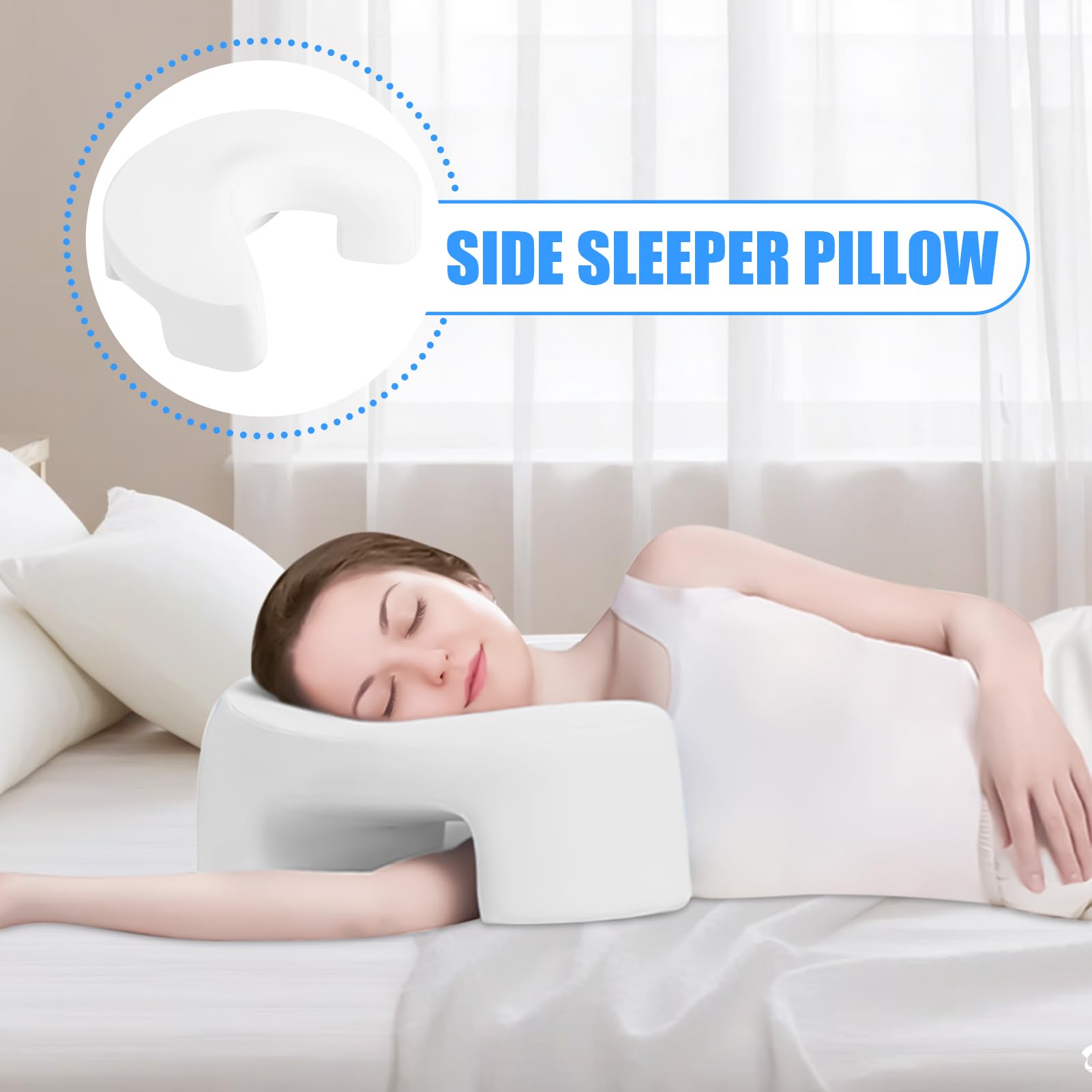 Cuscino Ergonomico Per Sul Fianco Adulti Memory Foam Supporto Cervicale e | Guanciale per la spalla di dorme su un fianco Adatto A Di Lato, Corpo, Ginoco, E Hotel