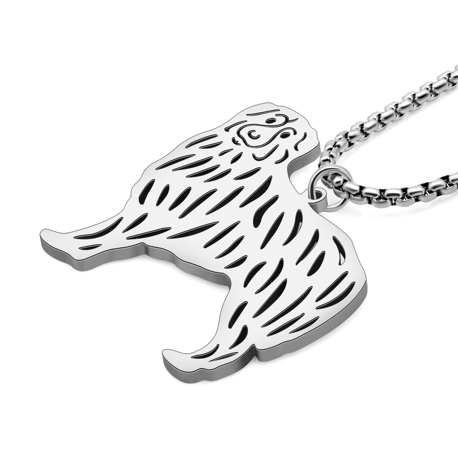 Acciaio Inox Cute Cane Ciondolo Collana Dainty 18K Oro collana per Donna Ragazza Animali Domestici Cane Regali Gioielli