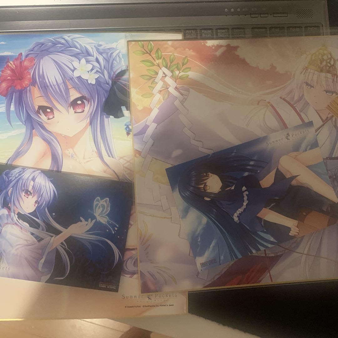 Key サマポケ 色紙(しろは、織、鴎) Amazon.co.jp: 鳴瀬しろは 神山識 Summer Pockets 予約特典