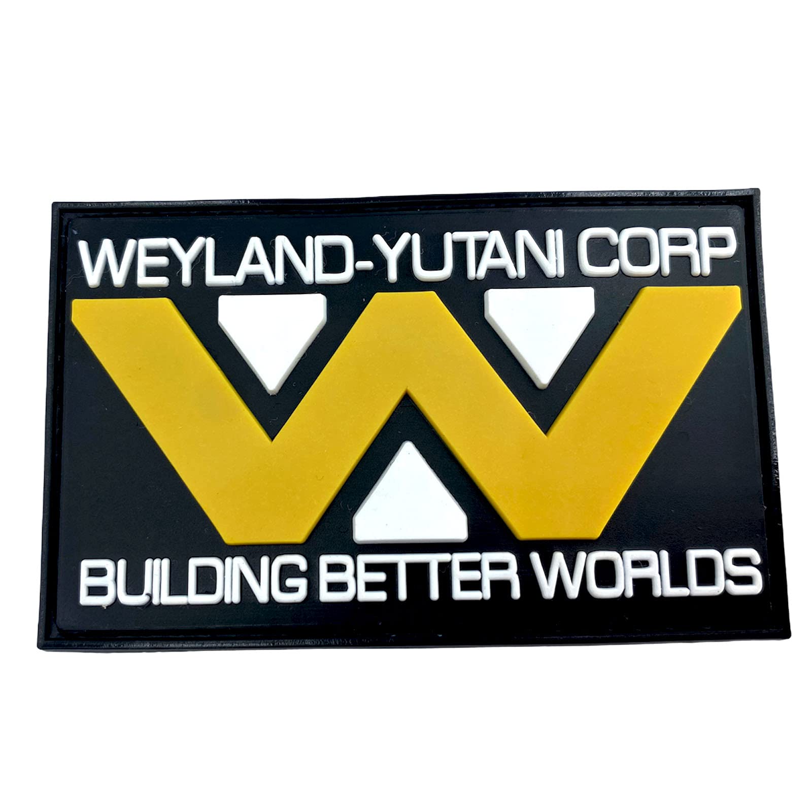 Patch PVC Weyland Yutani Building Better Worlds - 80x50 Mm, Pour Cosplay, Airsoft, Vestes