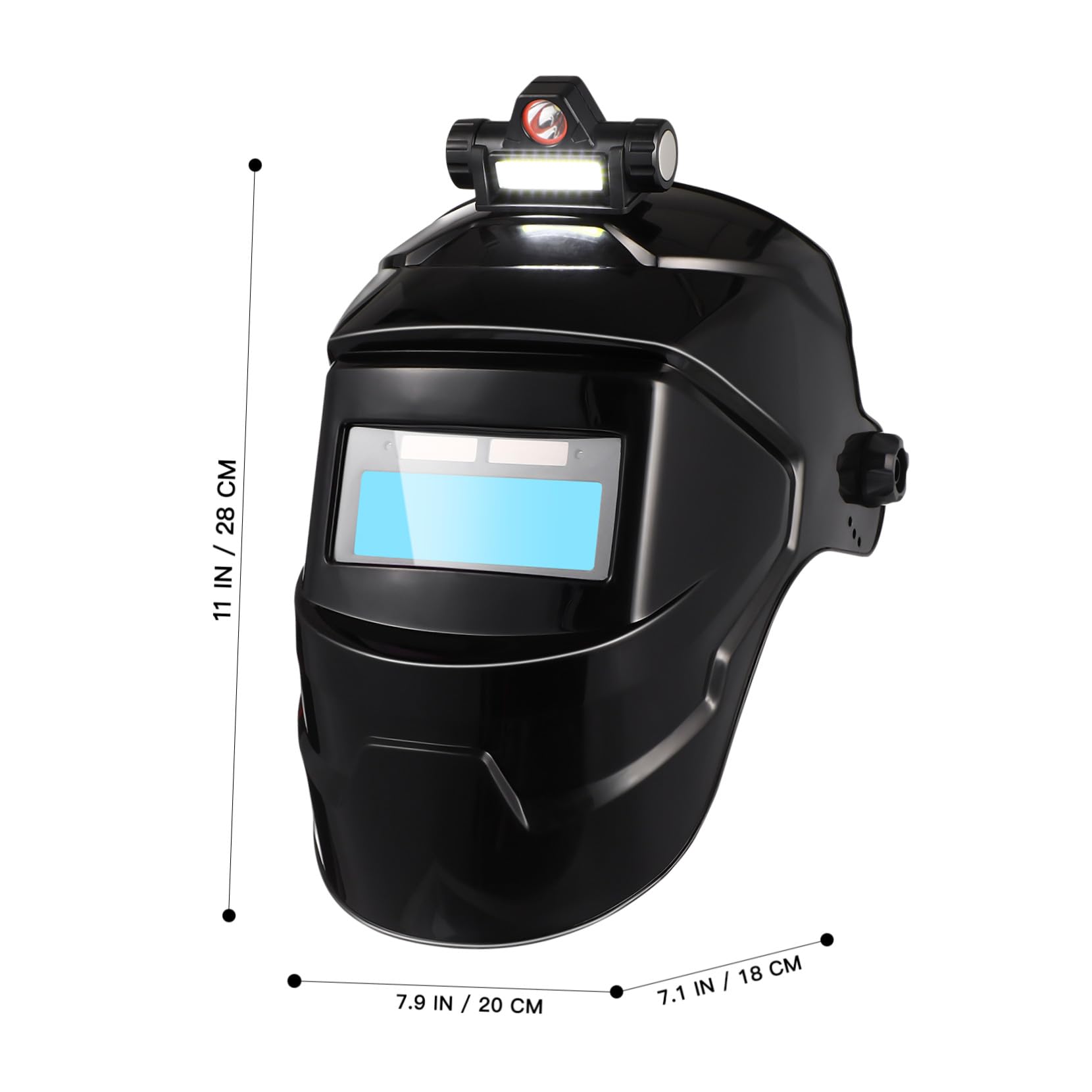 Maschera Protettiva per Saldatura 116, Vero Colore, 8 Livelli, Nera