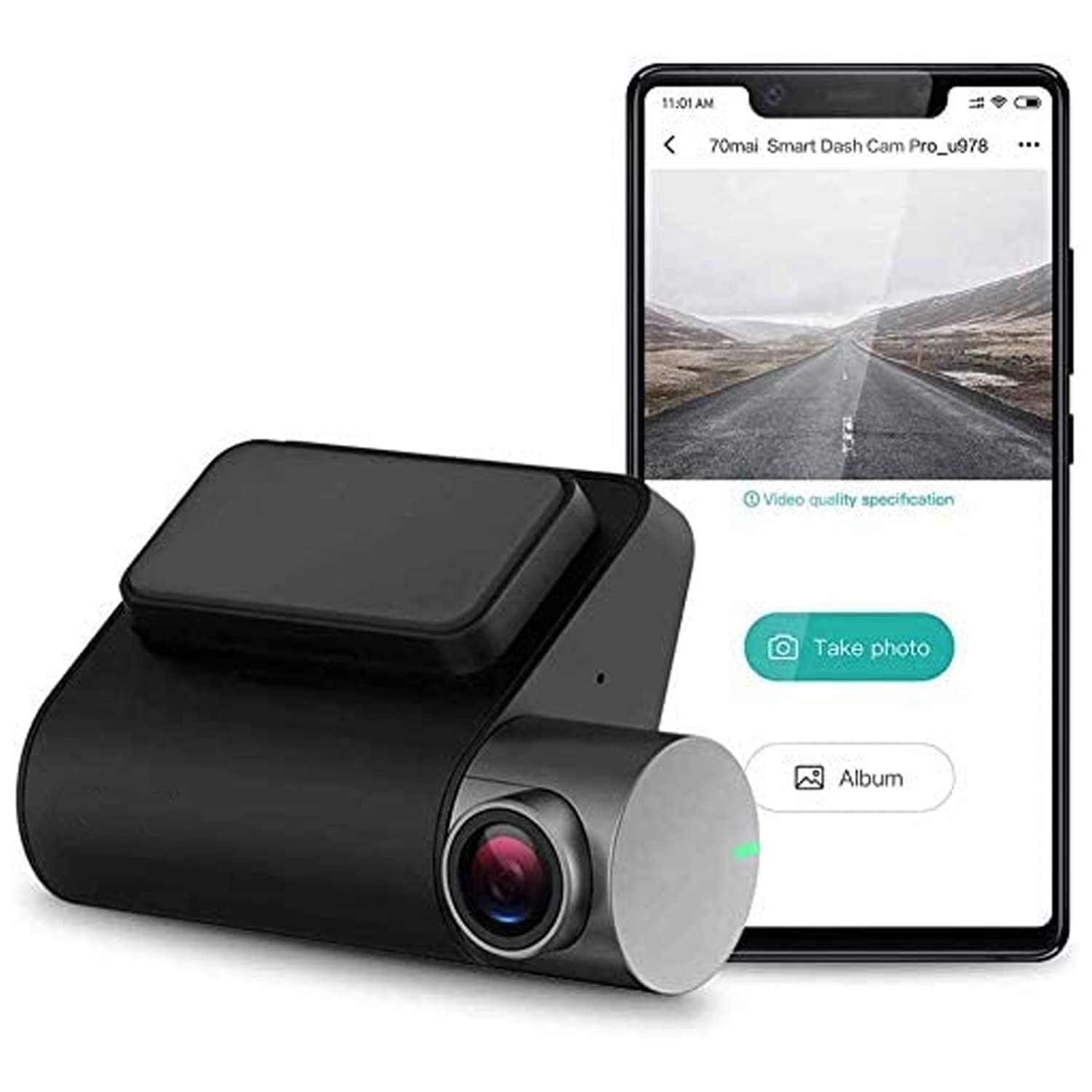 ALISSA Dash Cam 1944P FHD Front Car Dash Camera Voice Control, Parking Monitor, APP Control Dashboard Camera Recorder, WDR, G-Sensor, 140° Wide Angle Car Smart DVR with Night Vision
