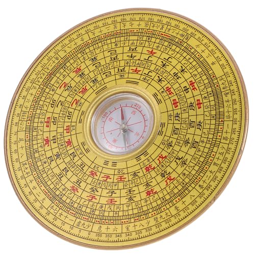 Brújula de aleación portátil Feng Shui china pequeña metálica