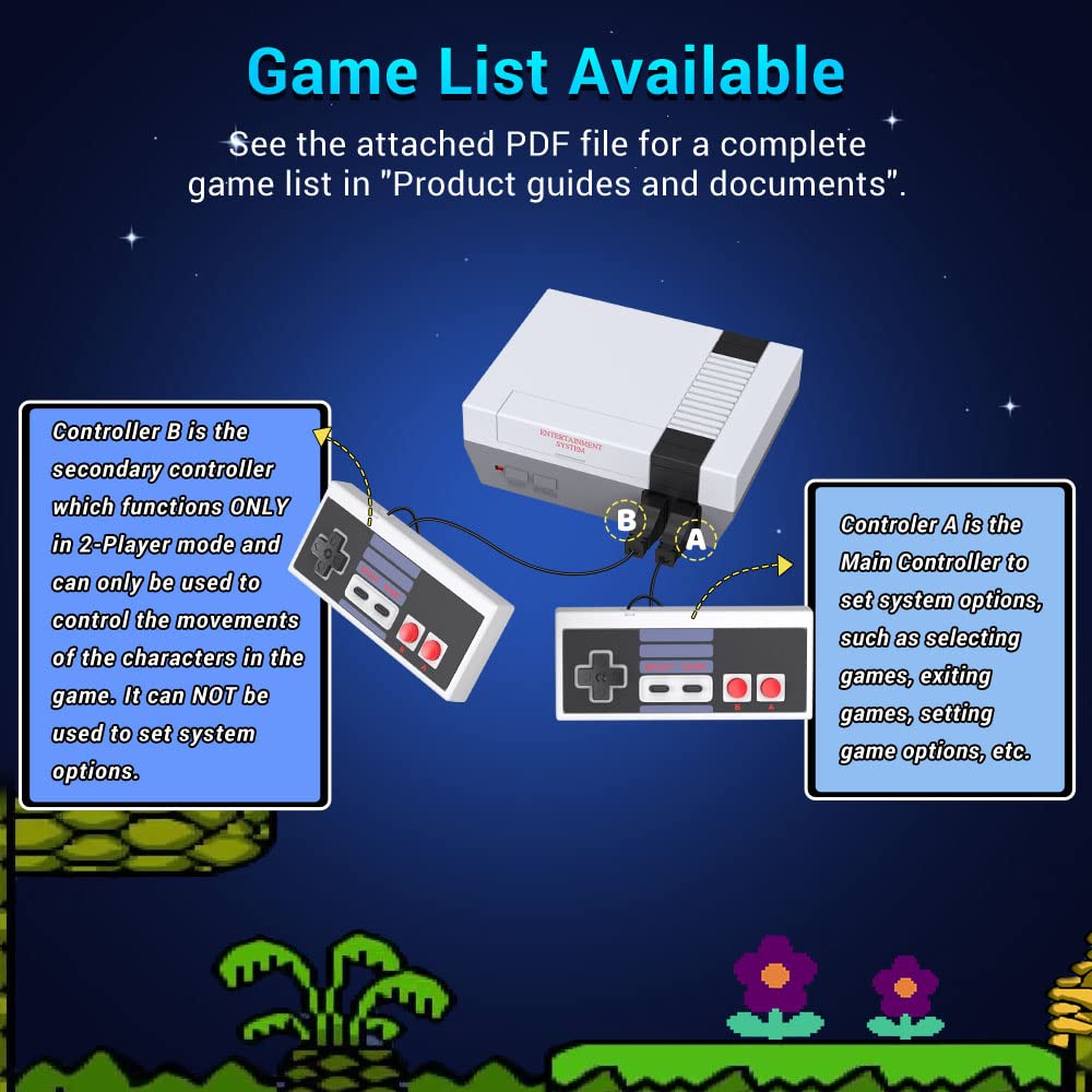 Amazon.com: Classic Game System Retro Mini Games Console with Built in 620  Old School Video Games, All in One Game System Classic Edition, Preloaded  Entertainment System, AV Output : Toys & Games