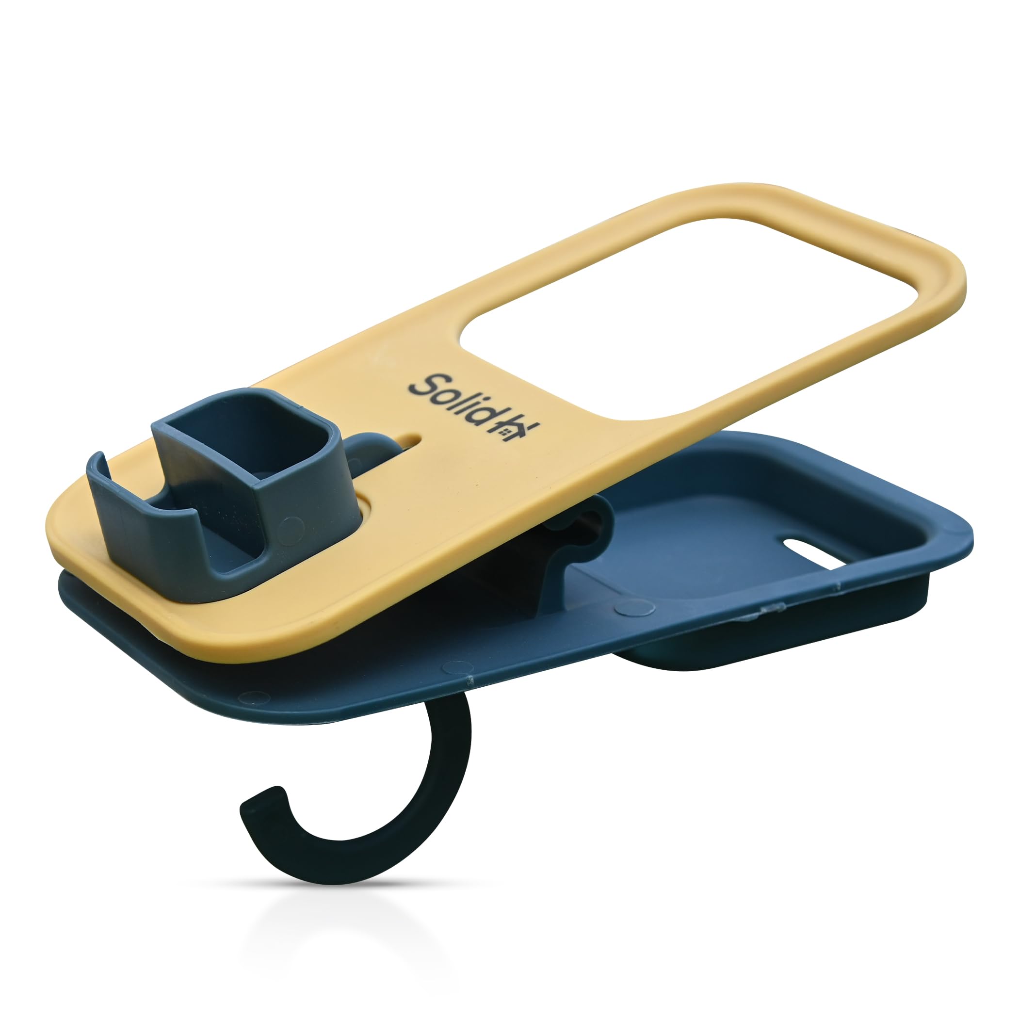 Clip on Cup Holder for Beach Chairs with Phone Holder