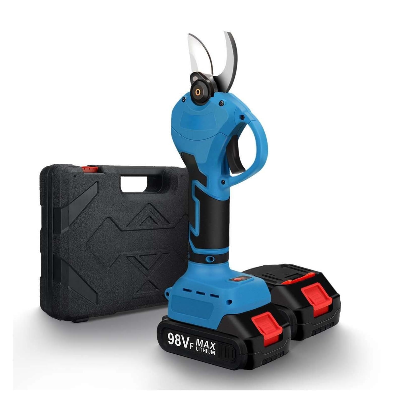 Tijeras de podar eléctricas inalámbricas 1500W, podadora ramas árbol recargable, podadoras jardín 30mm, herramienta eléctrica con 2 baterías,Serie profesional