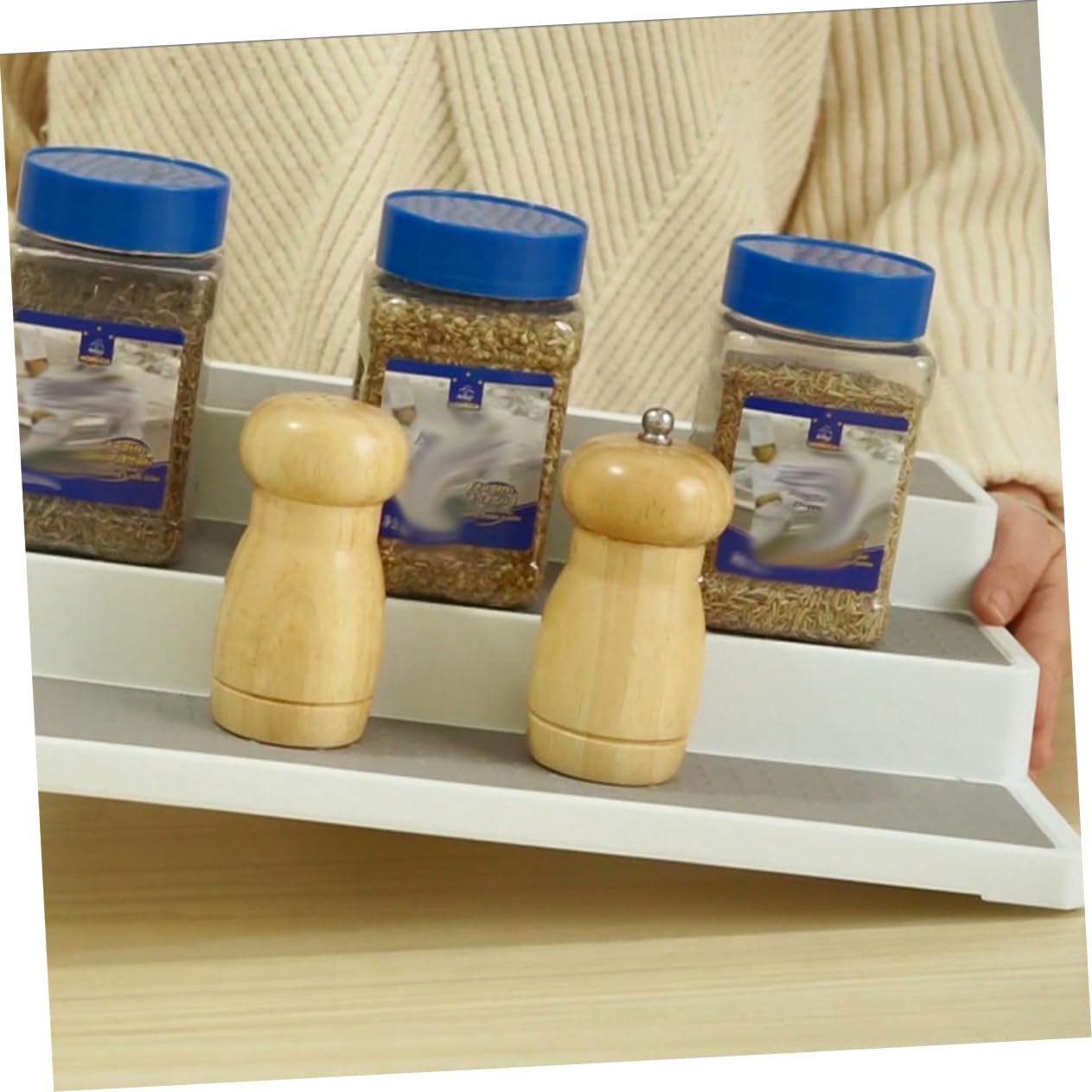 Cabilock Porta Spezie Organizer Scaffale A Gradini Scaffale Porta Spezie A 3 Livelli Per Armadietto Da Cucina Organizer Per Spezie