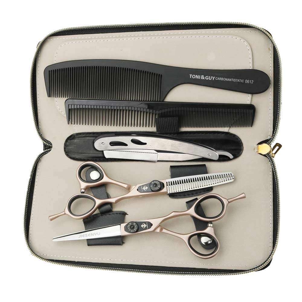 Ciseaux de coiffeur professionnels tranchant rasoir 15,2 cm en acier durable