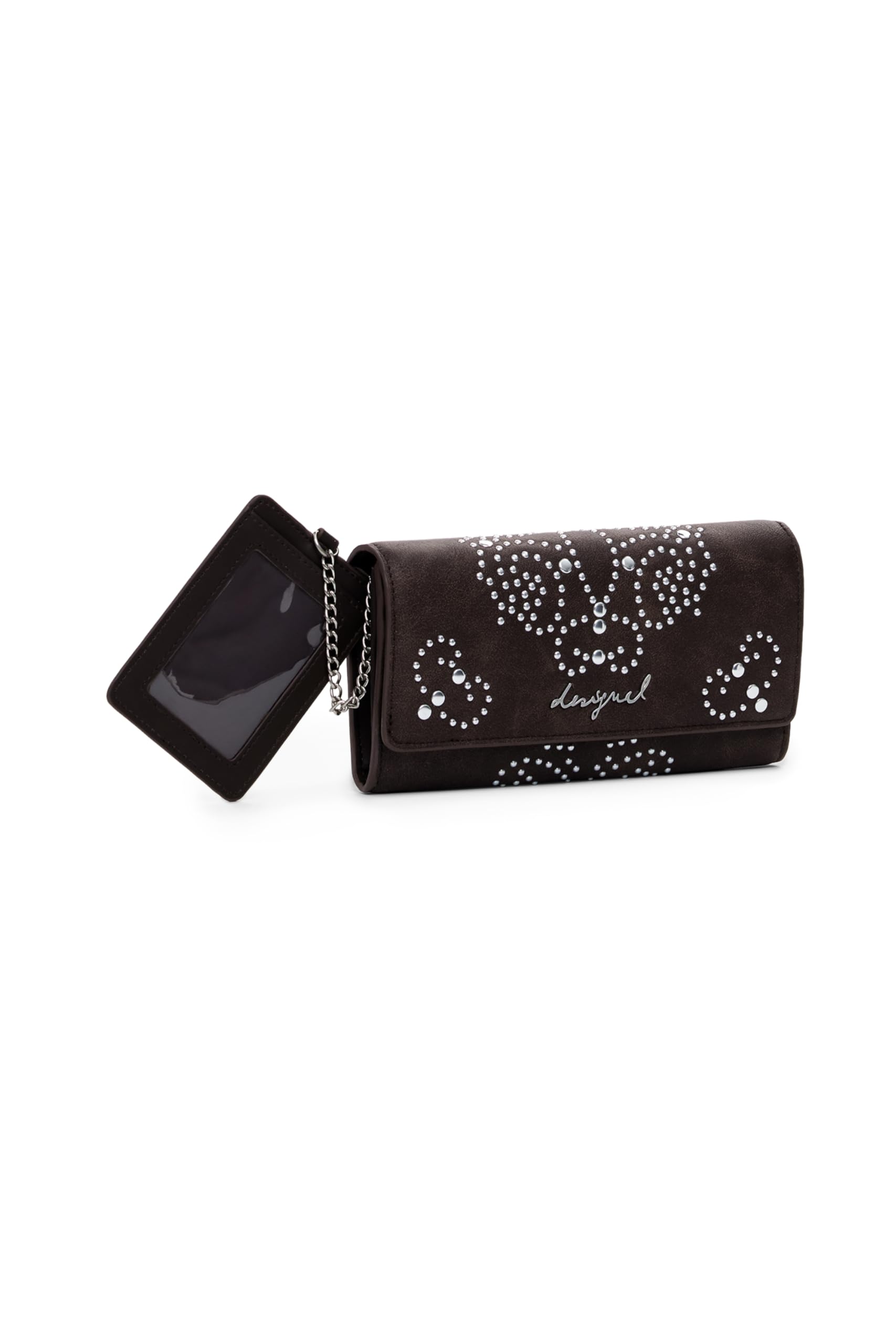 Desigual Damen Chocolate Geldbörse Poker Face Mone Mariona Long Wallet Dunkelbraun