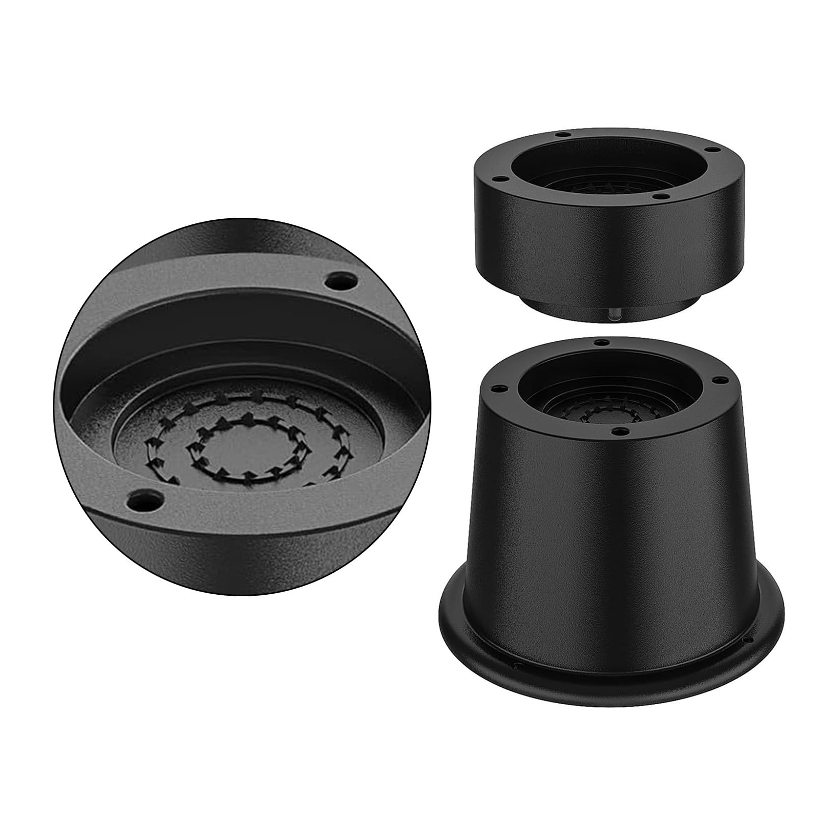 Elevadores de cama de goma resistentes de 2 pulgadas con base estable, elevadores portátiles para muebles, juego de 9 para sofá, mesa, escritorio, almacenamiento, cama, elevadores de muebles