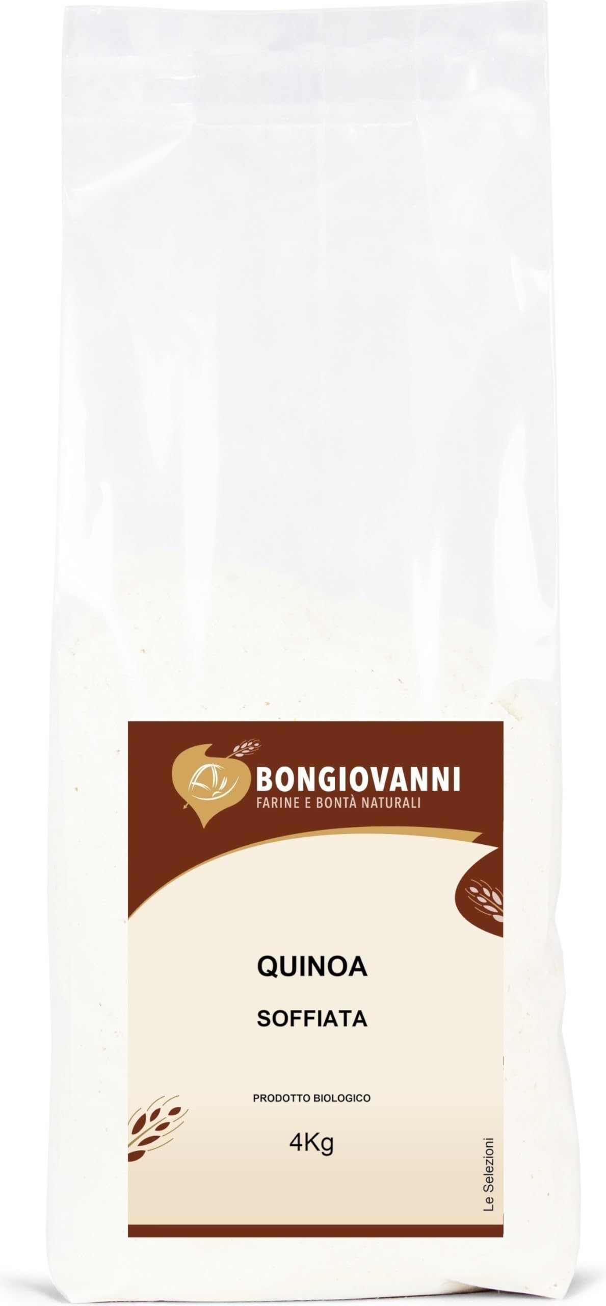 Bongiovanni Bontà Naturali Quinua Inflada 15Kg ORGÁNICA